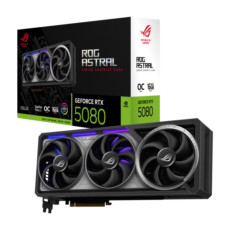 ASUS ROG Astral 지포스 RTX 5080 OC D7 16GB 인텍앤컴퍼니 2,879,000원