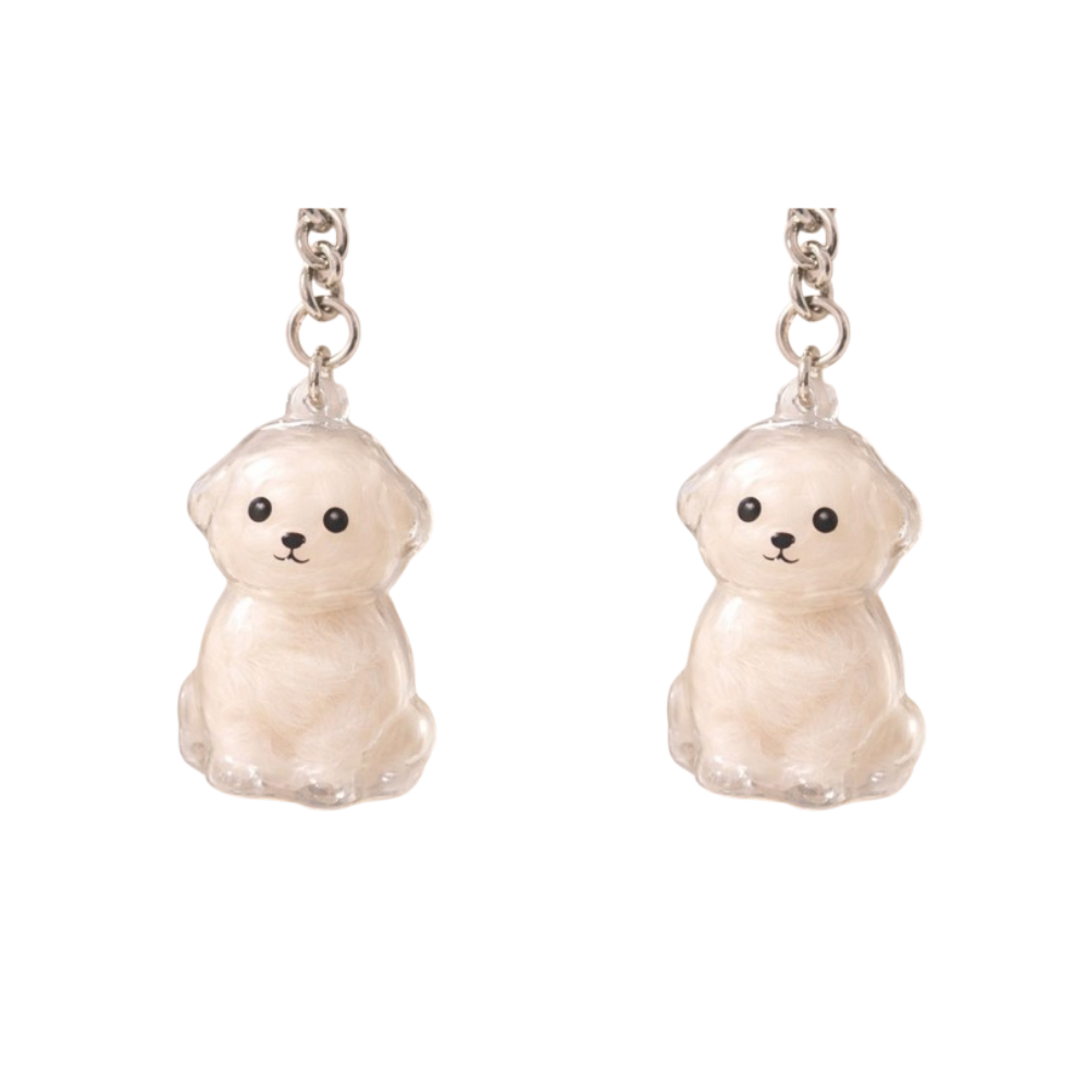 멍멍샤레 강아지 고양이 털보관 메모리얼 키링, 2개, 강아지A 9,900원