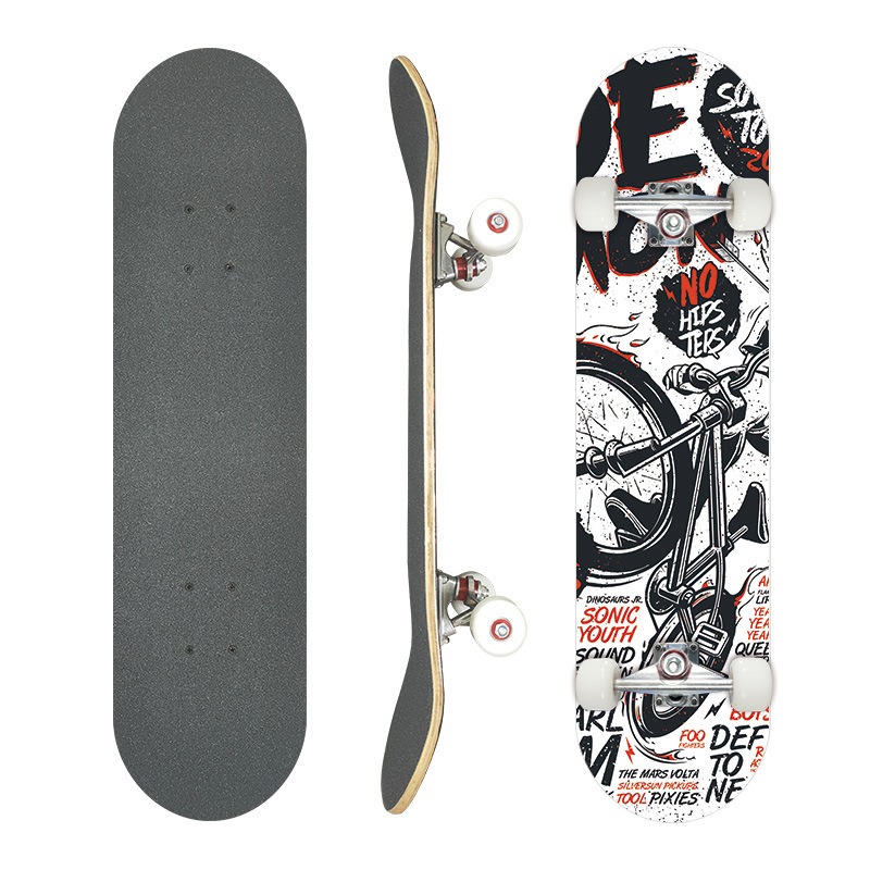 [초보자용 31인치 더블킥보드 4륜 전문가용 트윈팁 스케이트보드 초보자용/전연령대 안전 설계, 1개, 자전거 68,880원