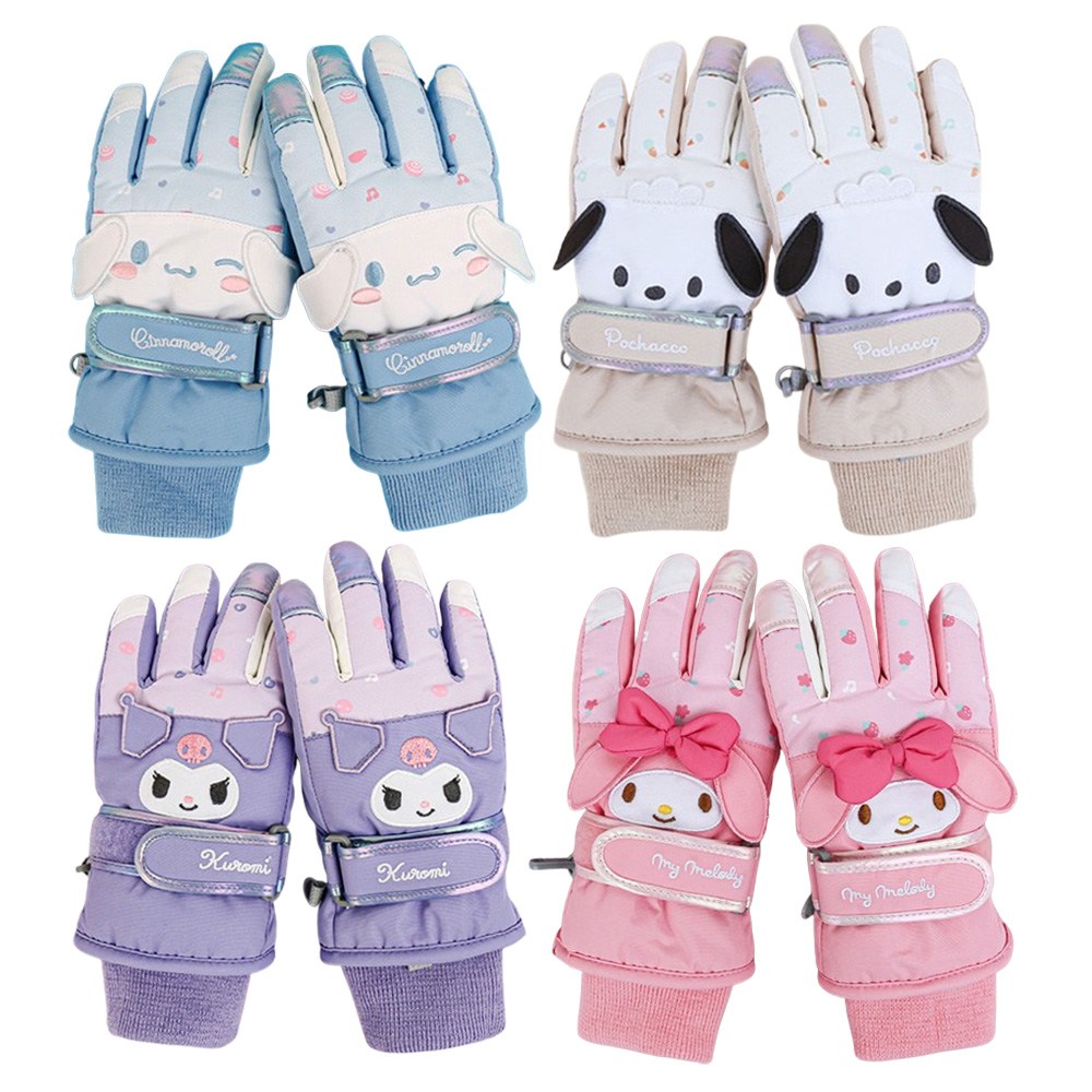 산리오 겨울 방한장갑 달콤디저트 털안감 스키장갑 손가락장갑 입체 장갑 포차코 시나모롤 마이멜로디 쿠로미 17,900원