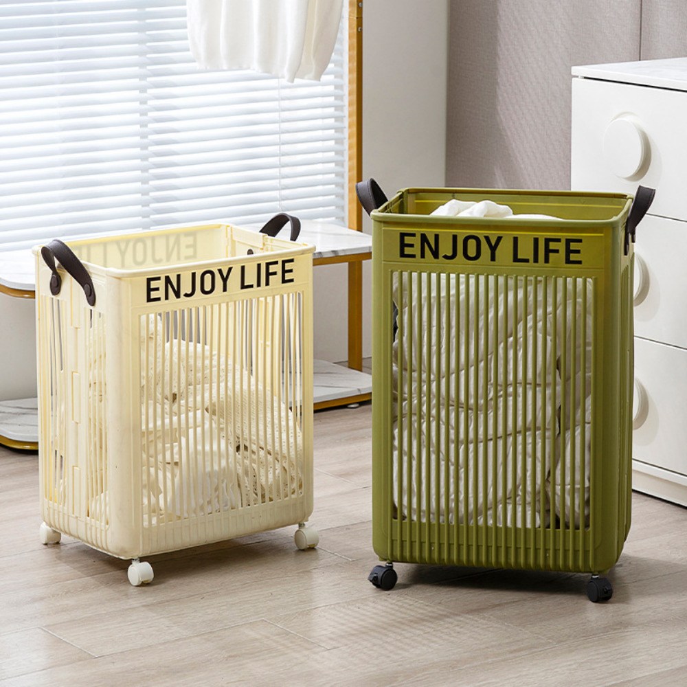 UNIQUEZON 모던 이동식 빨래 바구니 대용량 틈새 접이식 세탁 바구니 인테리어 24,800원