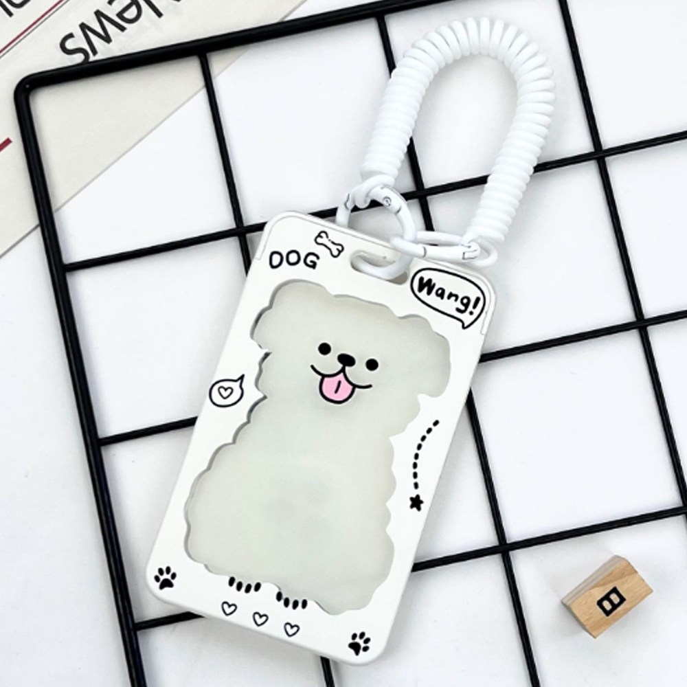 명찰 교통 사원증 버스 릴홀더 캐릭터 카드 케이스, 1개, 7.강아지_스프링타입_케이스 8,900원