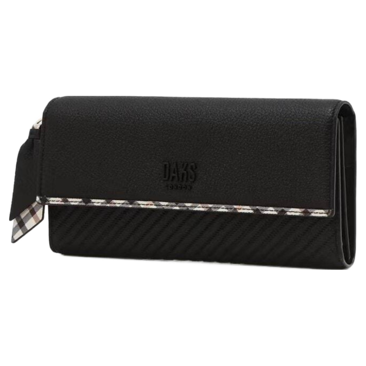 [국내백화점] 닥스 여성 블랙 로고 장식 소가죽 장지갑 브랜드 지갑 선물 254,820원