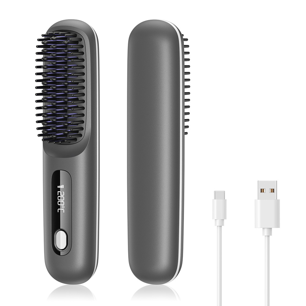 LnvaXe무선  빗고데기 음이온 브러쉬 헤어 스타일러 3단계 온도조절 매직기  휴대용 19,980원