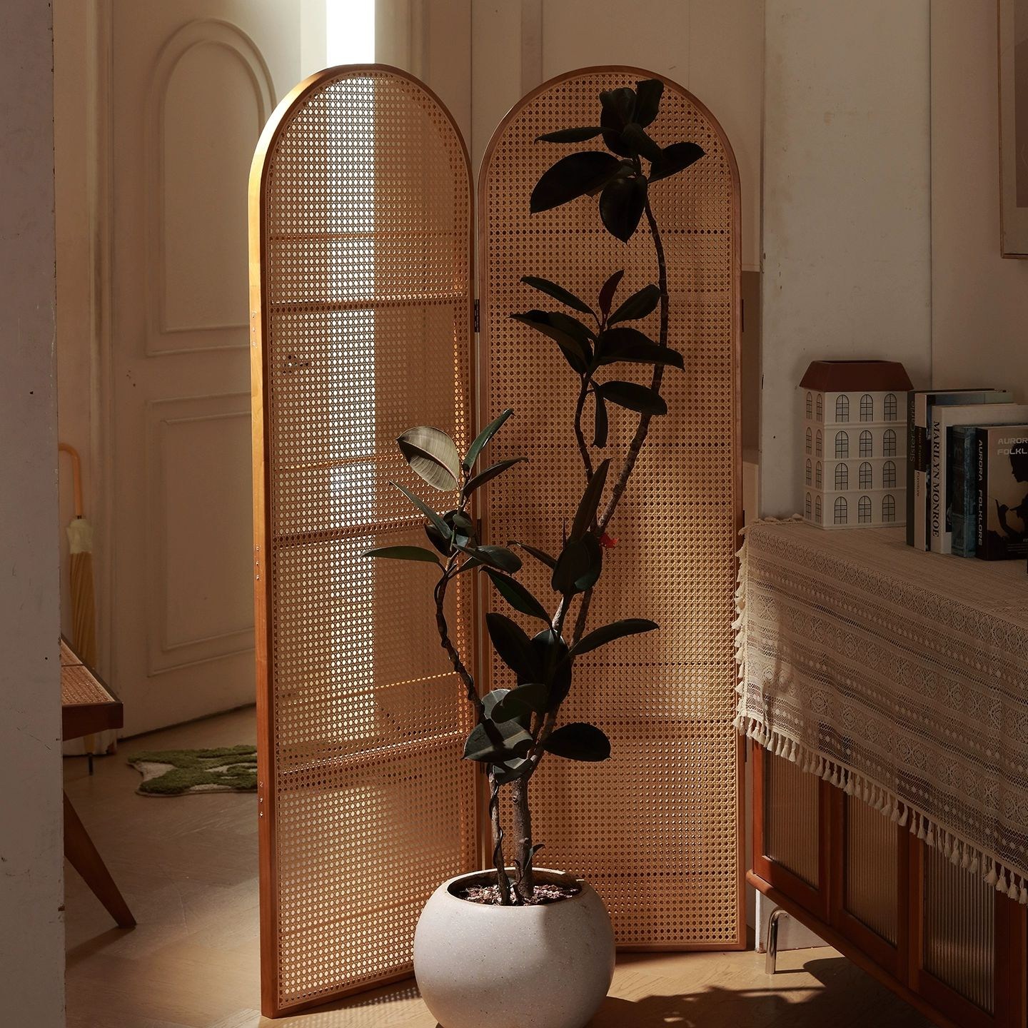 책꽂이 파티션 책장형 선반 호두색 공간분리 가벽 거실 229,900원