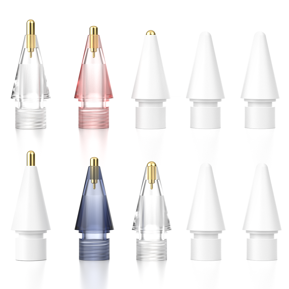 JAMJAKE 애플펜슬 펜촉 1/2세대/USB-C/Pro 호환 4가지 스타일 + 4컬러 2B/HB 무소음 교체용 팁 10개입 12,900원