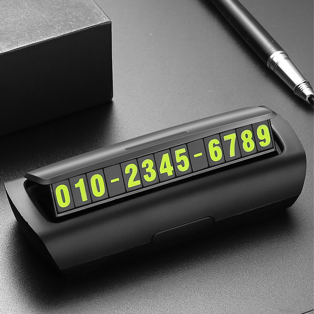 집으로프레시 원터치 12자리 안심번호 자동차 주차번호판, 1개, 무광 올블랙 9,710원