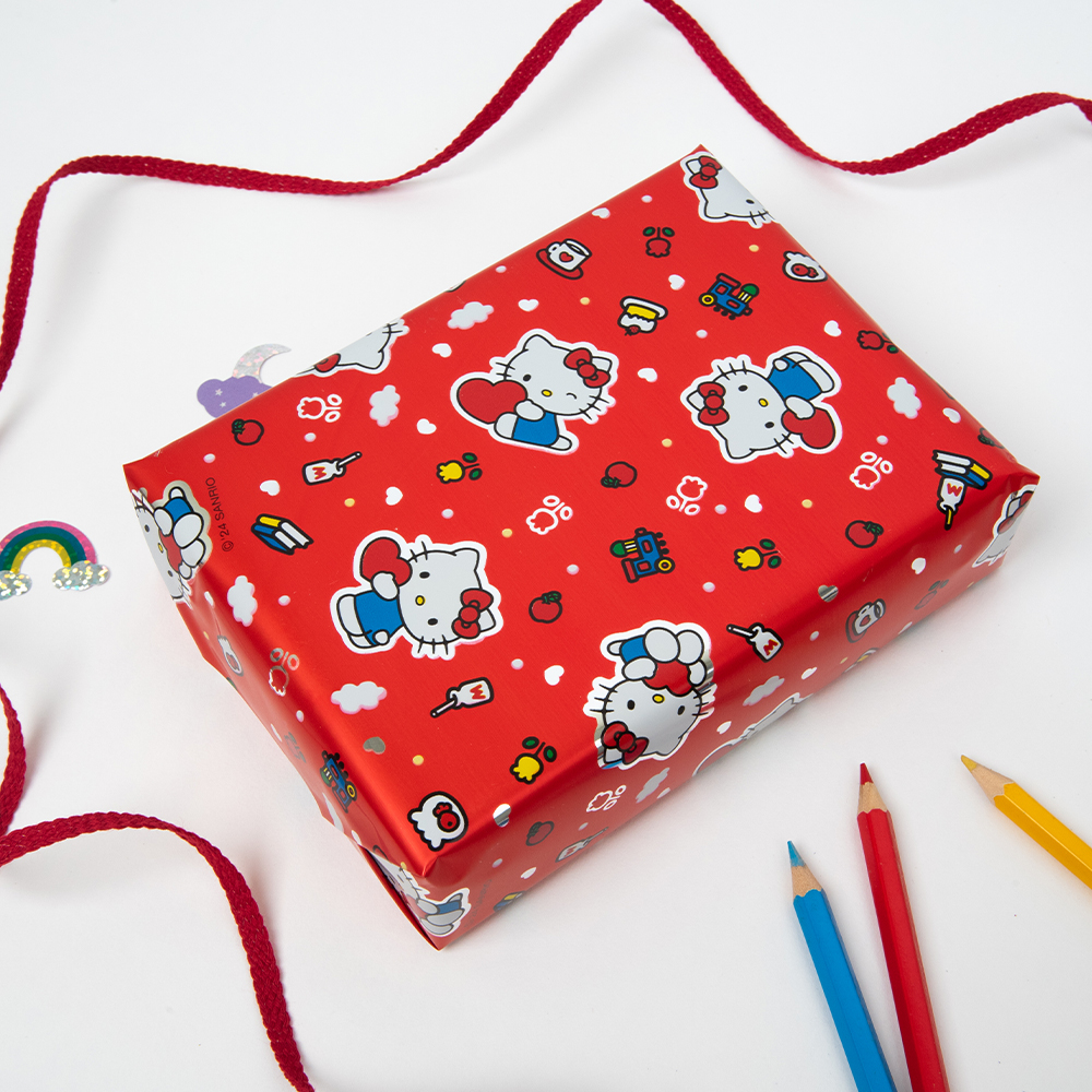 산리오 헬로키티 메탈롤 포장지 중, 레드, 1개 9,400원