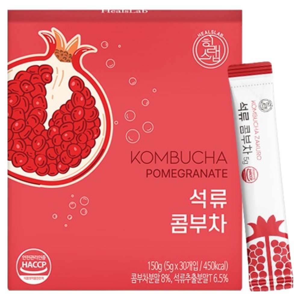 힐스랩 콤부차 석류, 1개, 30개입, 5g 12,900원