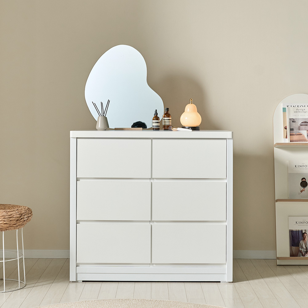 코코미 리얼빅 E0등급 1000 6단 칸칸 속깊은 서랍장 대형 광폭 드레스룸 옷수납장, 6단, 화이트 203,000원