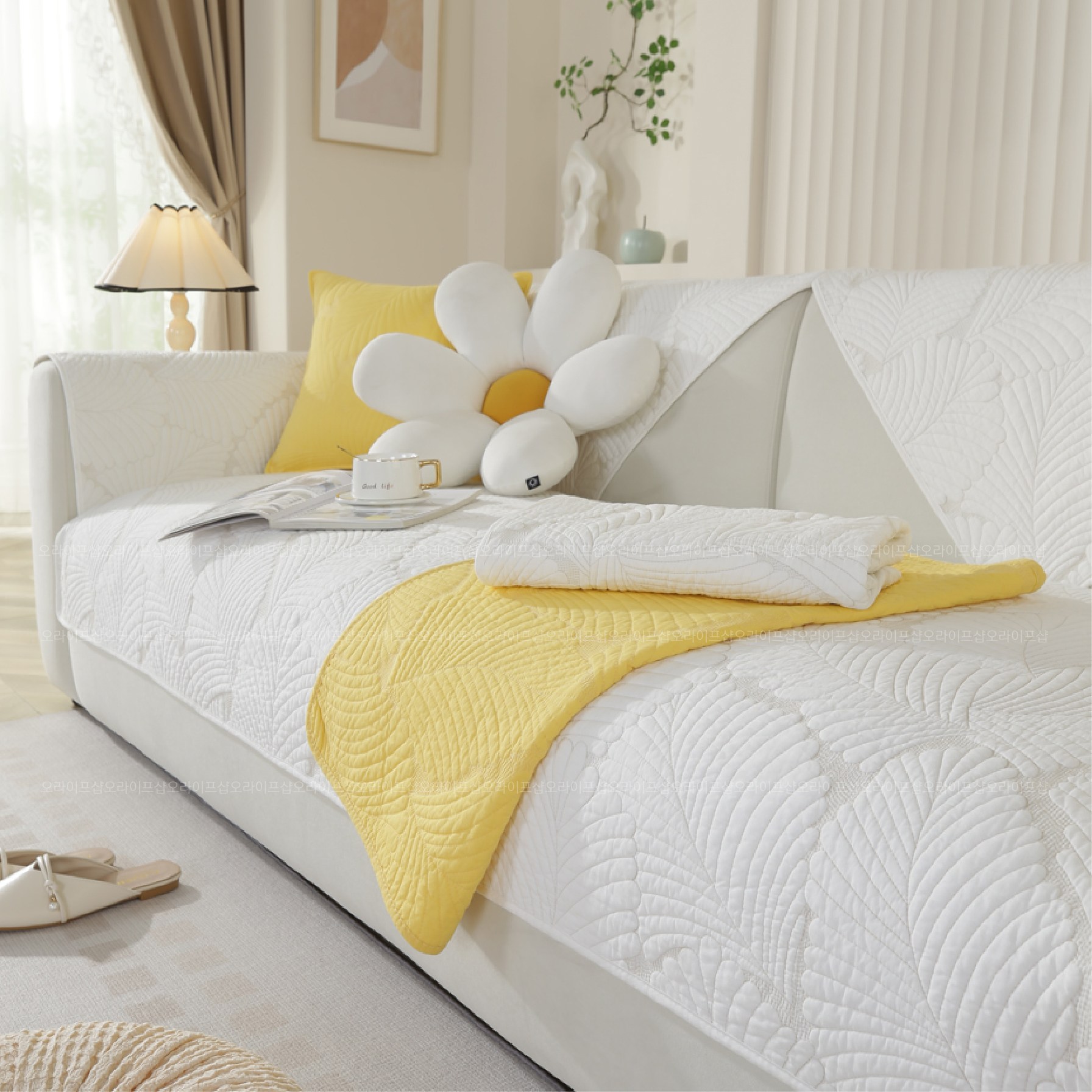 사계절 모던 논슬립 패브릭 퀼트 쇼파패드 98,800원