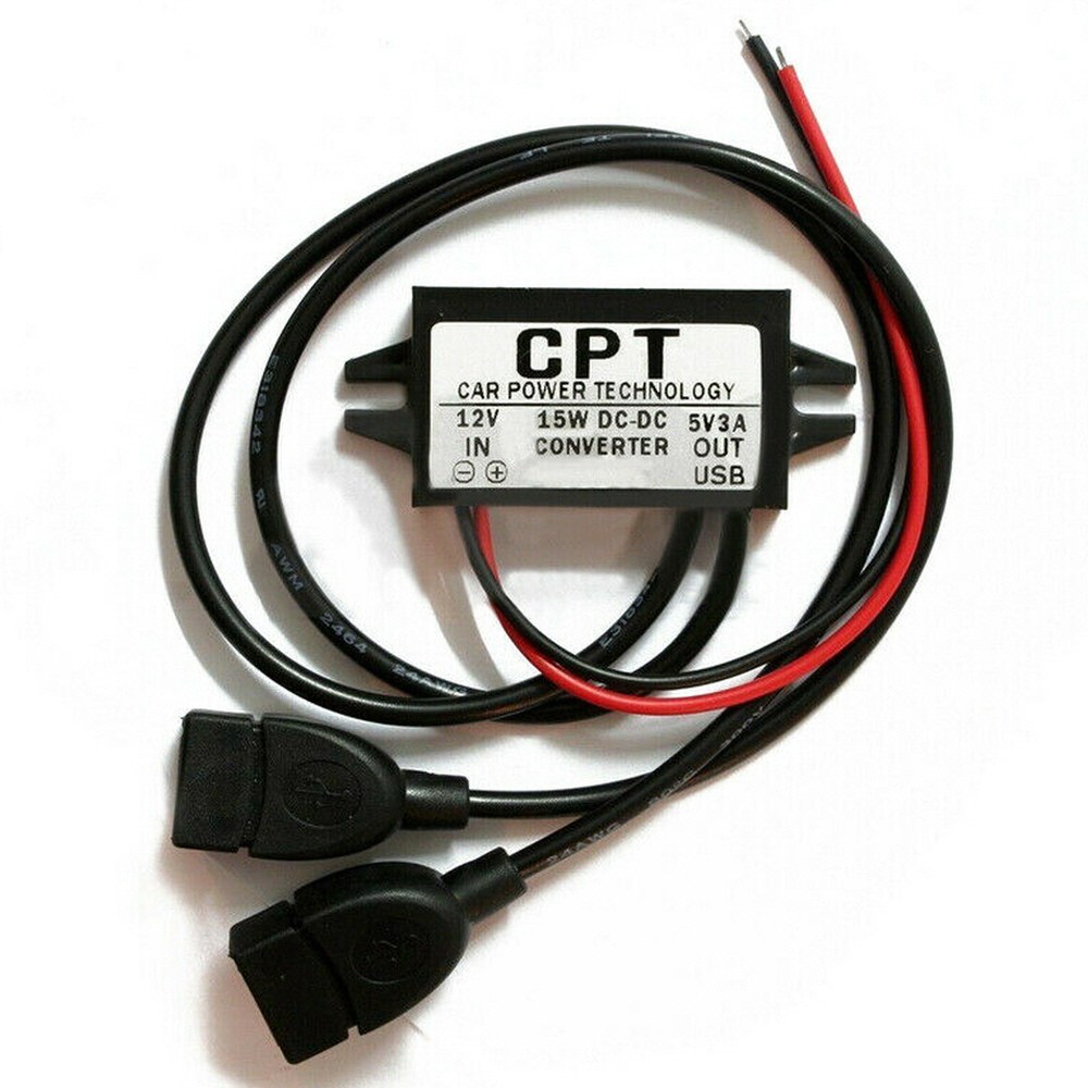 DC-DC 컨버터 스텝다운 12V to 5V 3A 15W 듀얼USB 12,500원