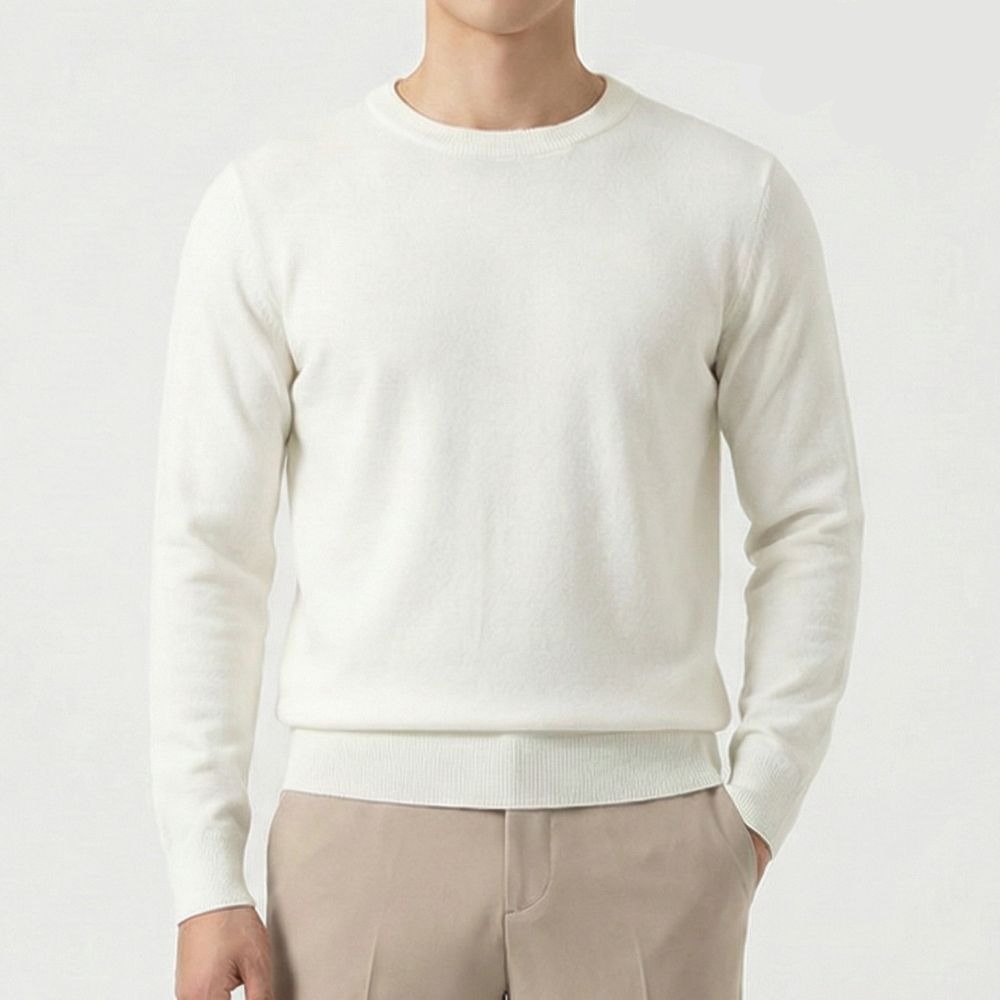 바이로이 남성 모달 라운드넥 긴팔 니트 24,300원