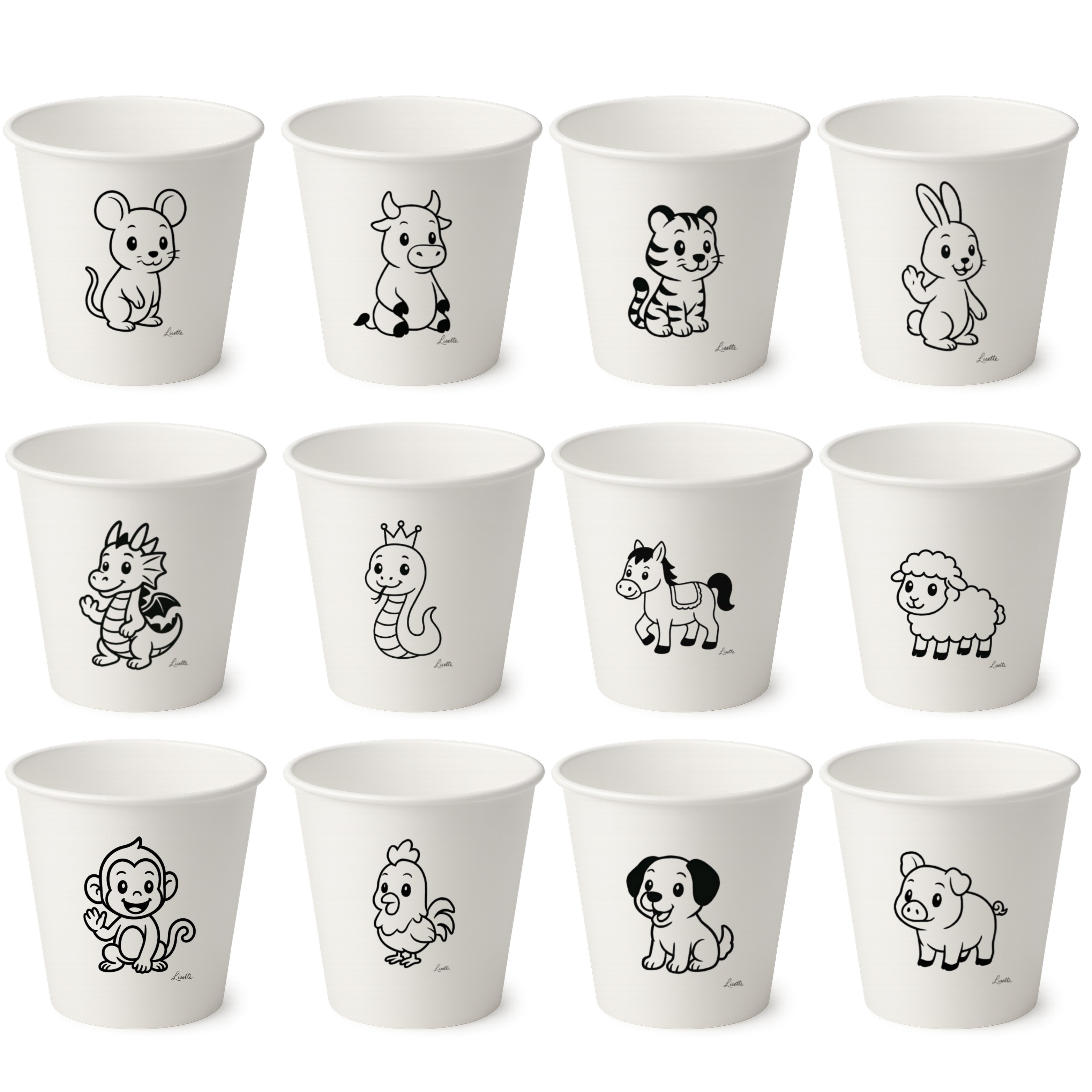 넬슨 띠동물 종이컵 180ml 13,990원