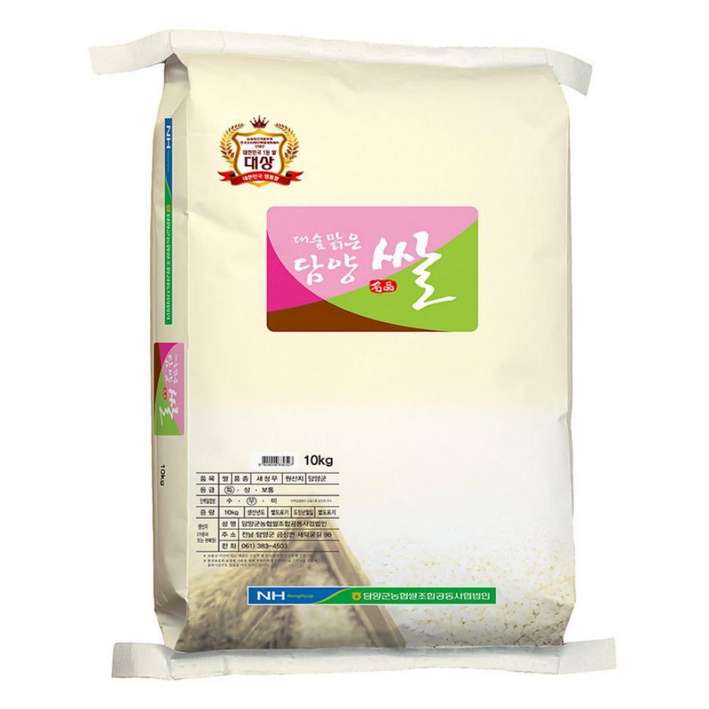 [25년산 햅쌀] 출고당일도정 담양농협 대숲맑은담양쌀 새청무 10kg 20kg GAP 농협쌀 특등급, 10kg, 1개, 특등급 37,700원