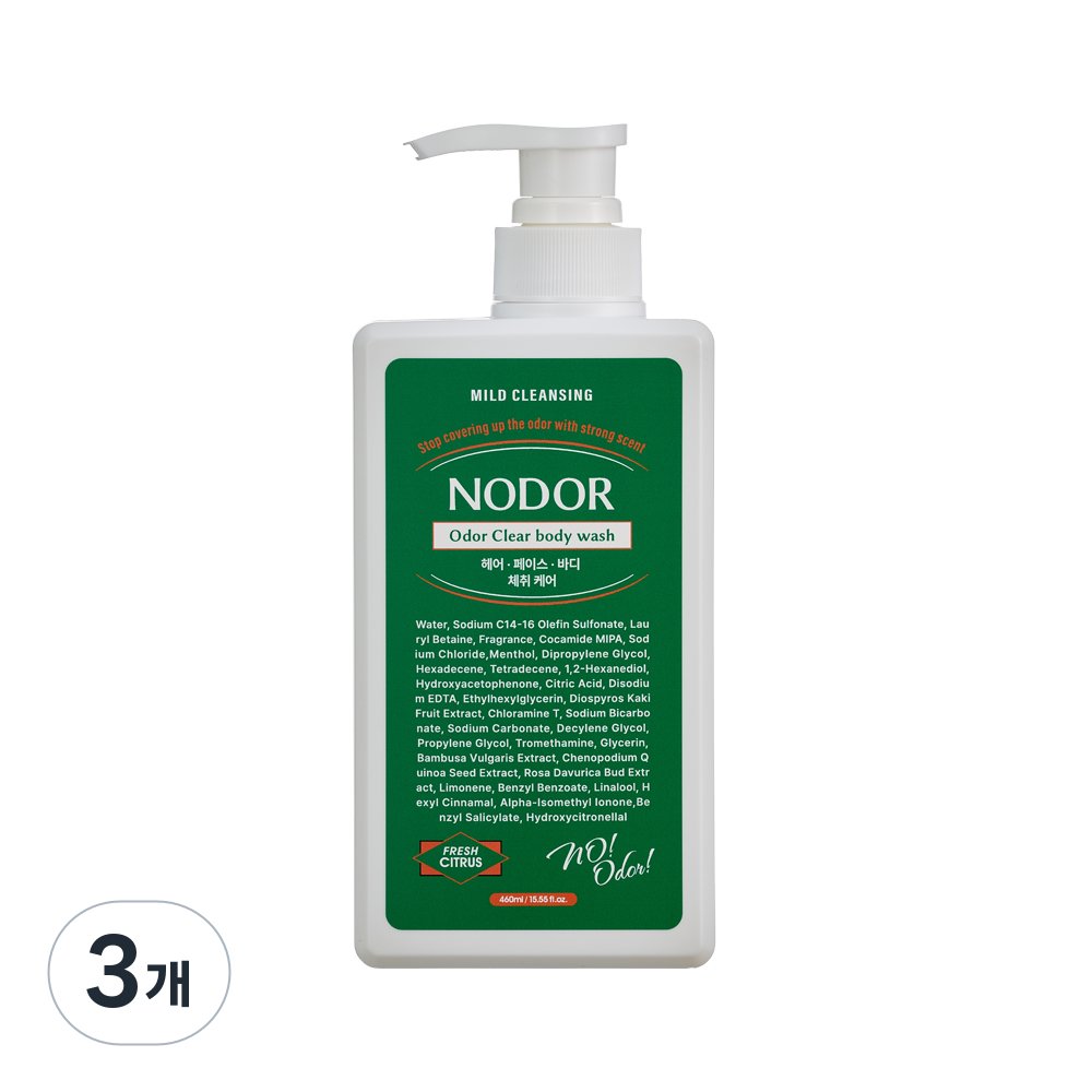 노도르 올인원 바디워시, 460ml, 3개 53,400원