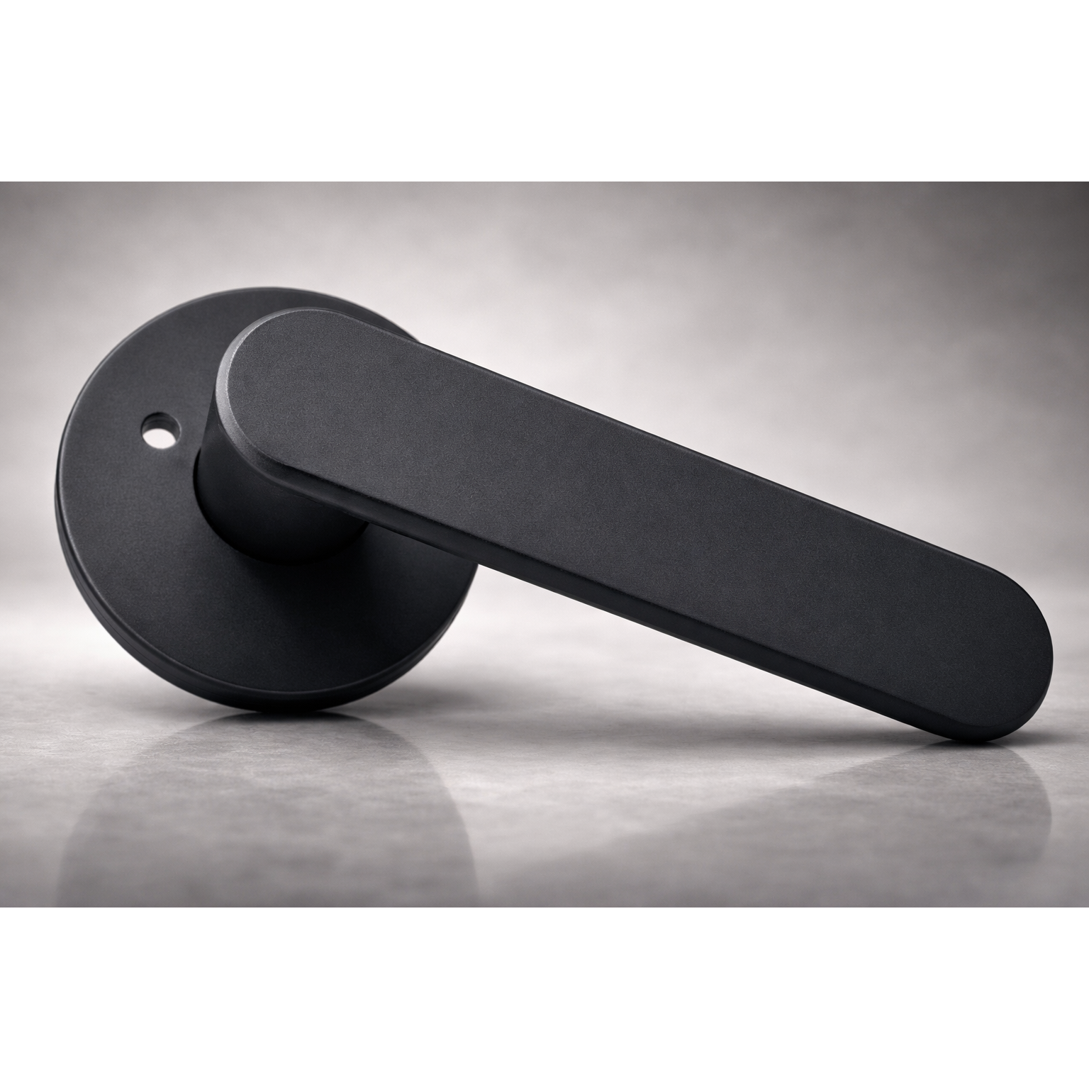 국산 항균 도체 201 녹 변색없는 니켈무광 버튼잠금 방문손잡이 레버 도어락 시공편리, 1개, 무광블랙 12,800원