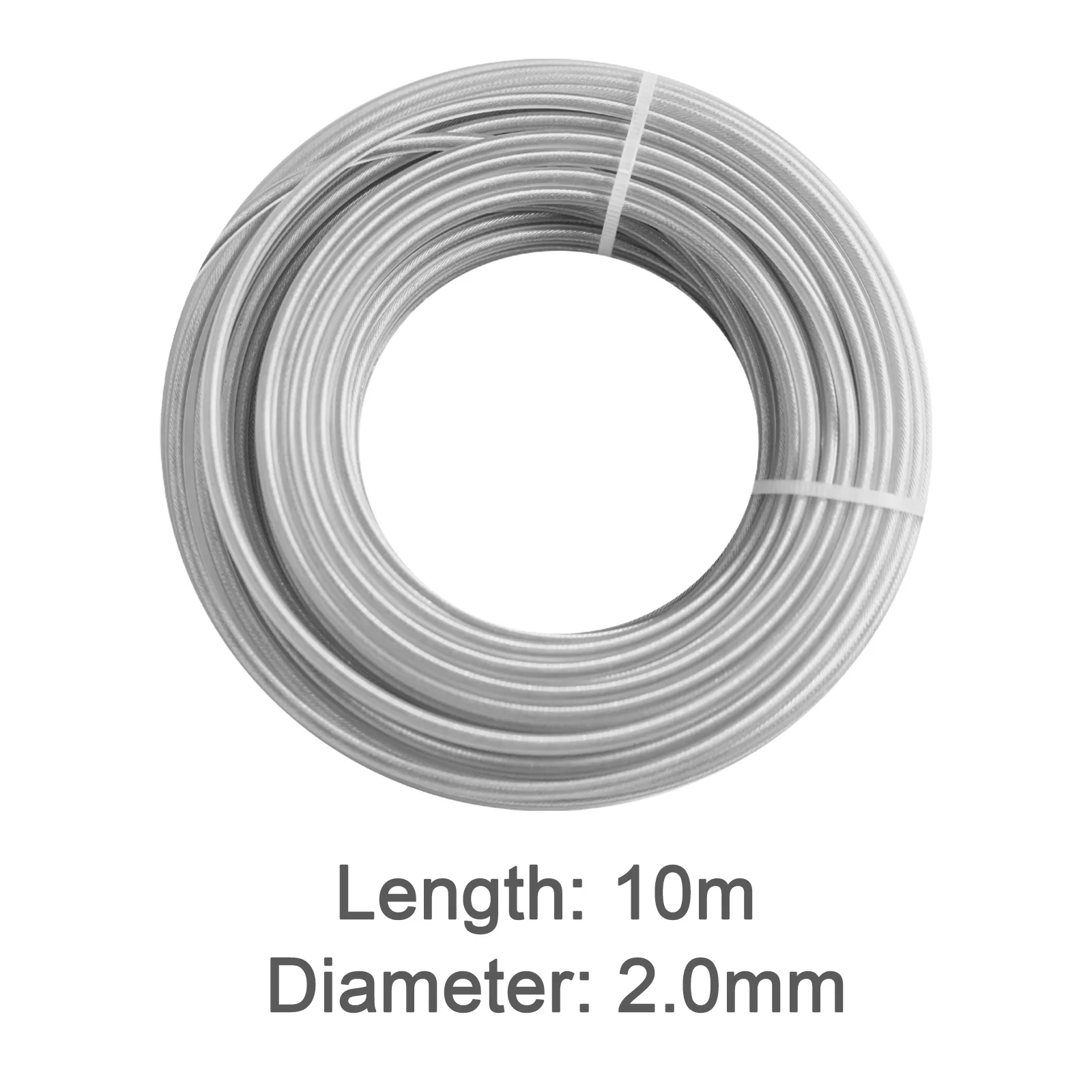 예초기 부품 5/10/15m 2mm/2.4mm/2.7mm/3mm 강철 와이어 나일론 잔디 트리머 라인 깎는 기계 코드 긴 라운드 롤 교체 10,100원