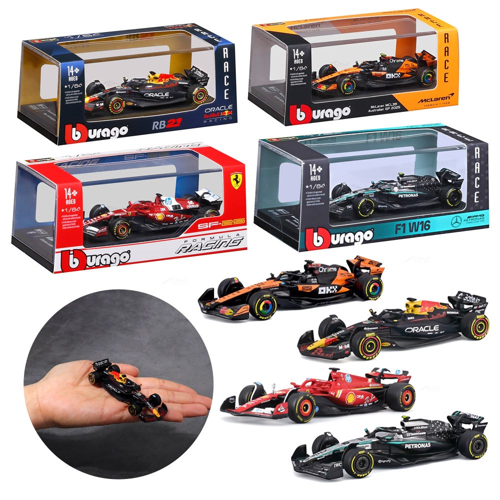 브라고 1:64 프리미엄 F1 모형 미니카 프리휠 아크릴케이스, 맥라렌 MCL39 4번, 1개 20,900원