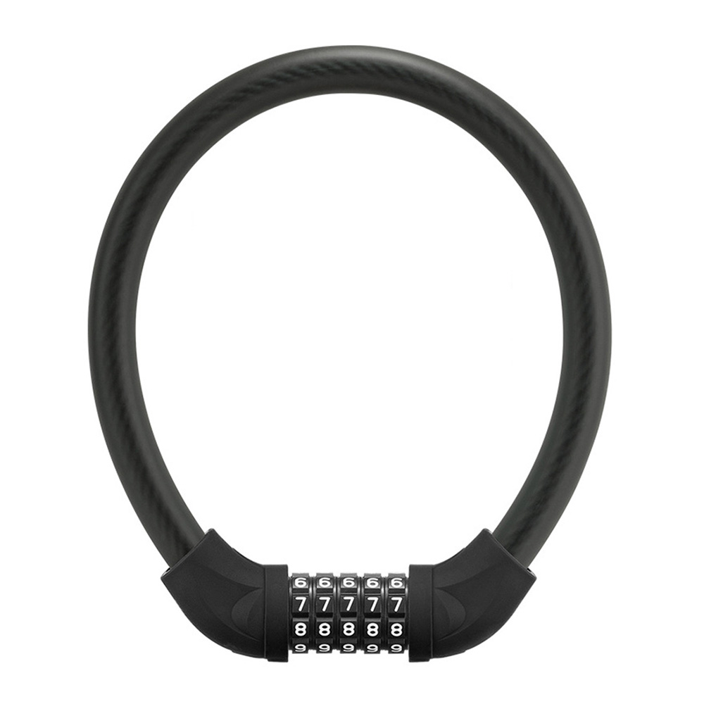 도난방지 고탄성 케이블락 자전거 와이어로프 자물쇠 5자리 암호번호 잠금 번호키 헬멧 캐리어 연장 케이블 추가, 01 : 블랙, 1개 10,100원
