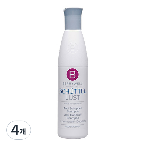 BERRYWELL 안티 덴드러프 비듬방지 헤어 샴푸, 250ml, 4개 55,000원