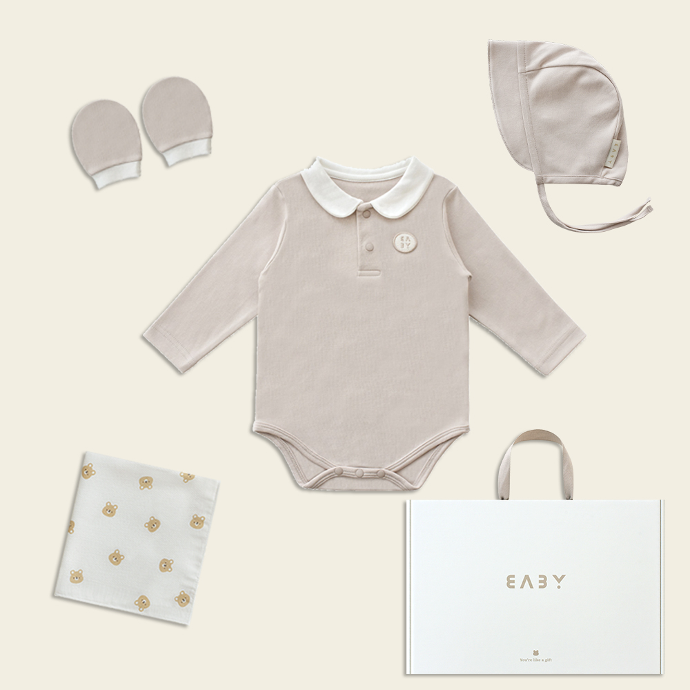 베이비앤아이 유아용 바이오슈트 출산선물 4종 세트 32,800원