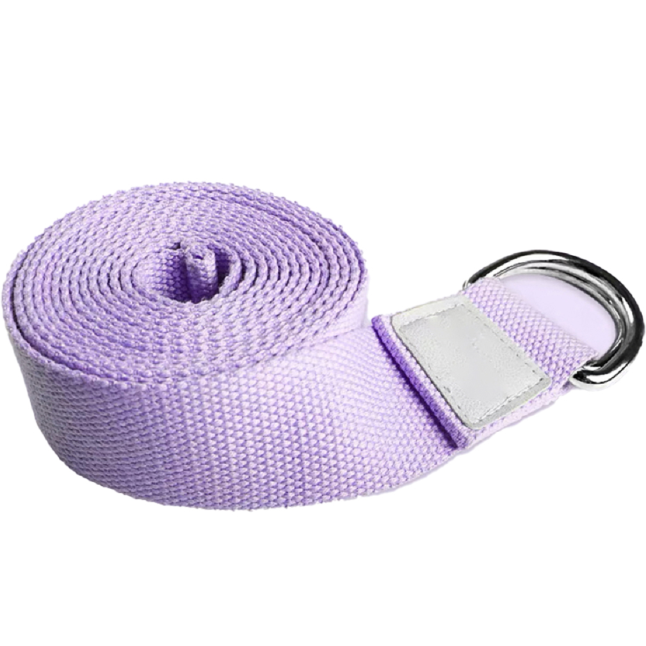 라이프스윗 요가 명상 스트랩 버클 면 끈 벨트 스트레칭 홈트 밴드, 퍼플, 1개 15,500원