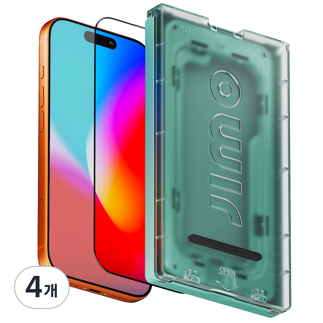 지모 아이폰 3D 커브드 이지 나노핏 프로 AR 고투과 저반사 강화유리 액정 보호필름 92,410원