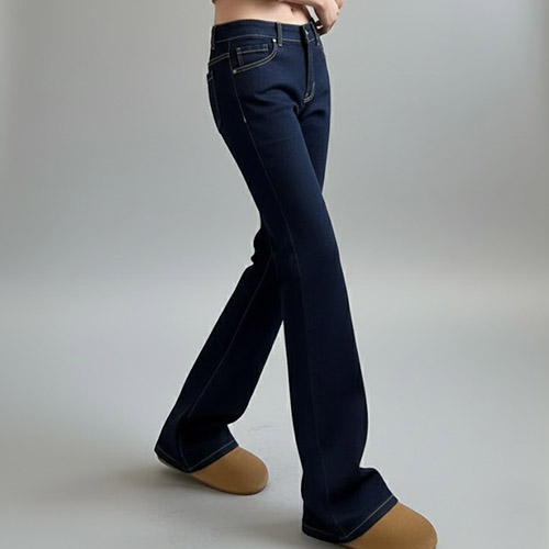 파라다이소 여성용 하이틴 로우라이즈 세미부츠컷 데님 청바지 24,900원