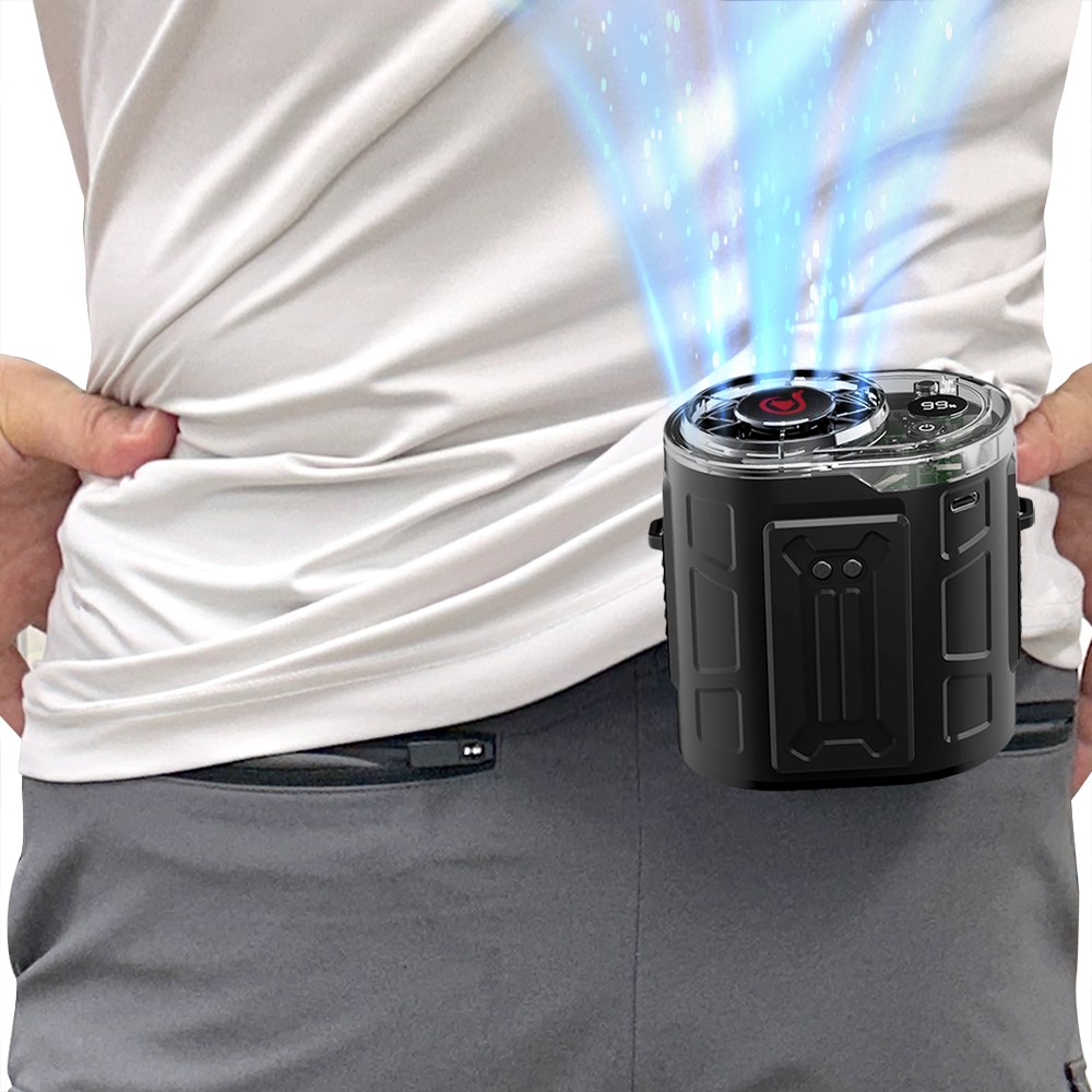 폭스룸 허리케인 바디 선풍기 휴대용 야외용 등산용 오토바이용 골프용 바디선풍기 허리선풍기 28,900원