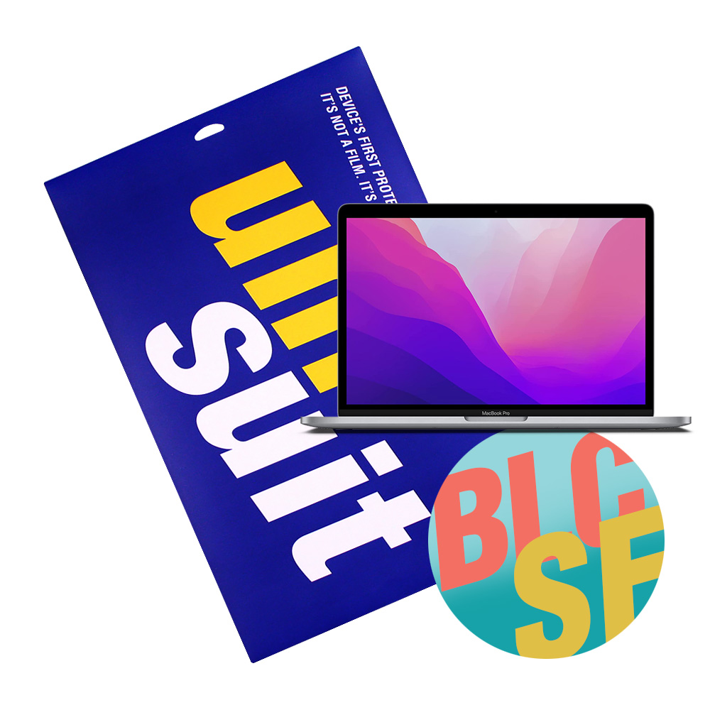 유니슈트 2022 맥북프로 13형 M2 블루라이트 차단 2매+서피스(상/하판/팜레스트) 필름 3종 세트(UT220477_2) 23,940원
