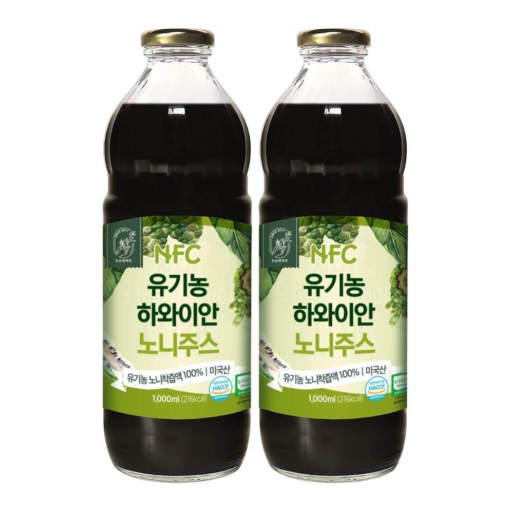 NFC 유기농 하와이안 노니 주스 1000ml, 1L, 2개 66,900원
