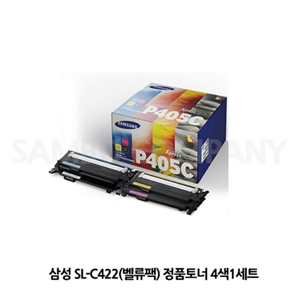 삼성 SL C422 벨류팩 정품토너 4색1세트 프린터 프린트 복합기 카트리지 레이저 잉크젯 대용량 충전 완제품 403,290원