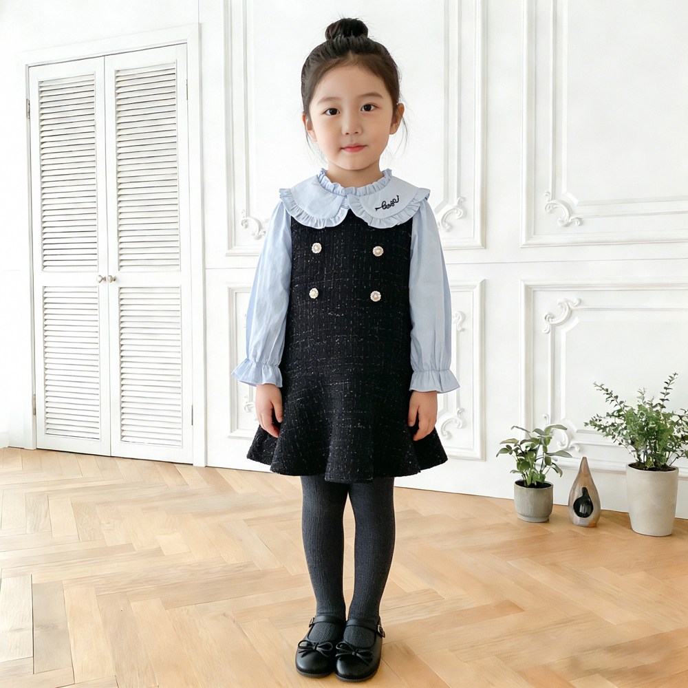 투에그 여아용 러브 트위드 원피스 32,500원