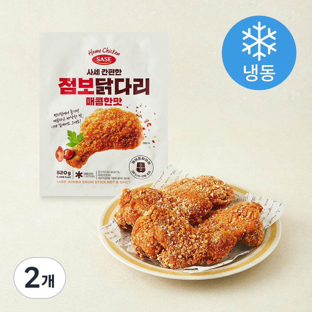 [로켓프레시] 사세 간편한 점보닭다리 매콤한맛 (냉동), 520g, 2개 23,080원