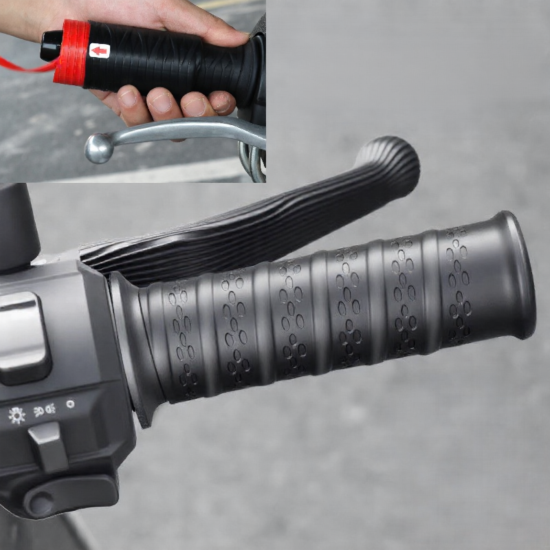 진해스 오토바이 핸들 미끄럼방지 브레이크 레버그립 손잡이커버 J0208 (손잡이2개+브레이크2개), 1세트, 블랙 16,500원