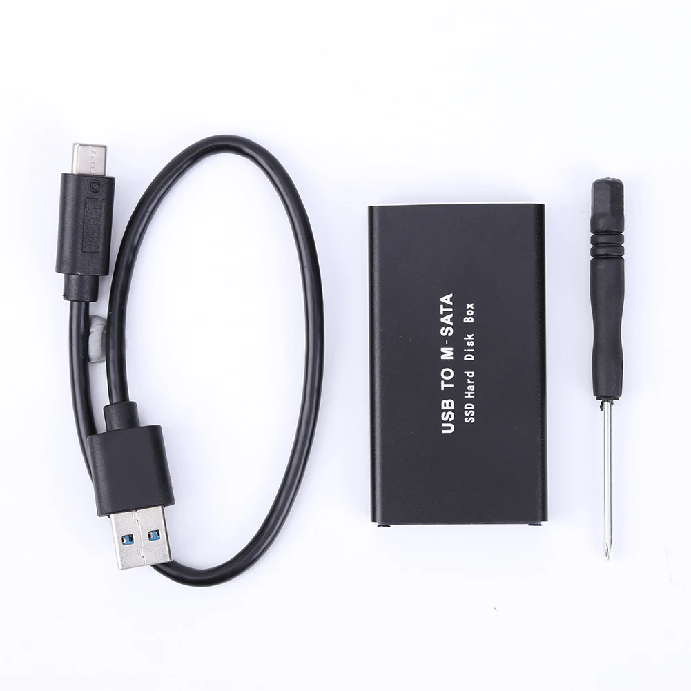 mSATA-USB 3.0/3.1 SSD 인클로저 외장형 HD 하드 드라이브 디스크 박스 스토리지 미니 sata 케이스 어댑터 12,300원
