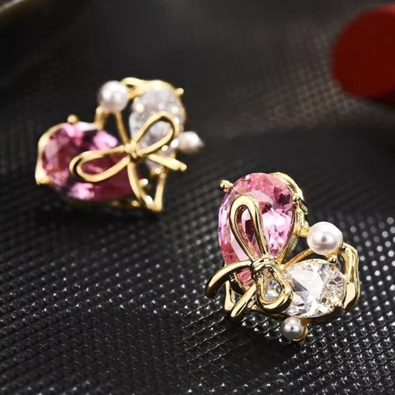 NXNA 14K 천연담수진주 GRA인증서 5A 큐빅 세팅 하트 이어링 생일선물 BLCZW-ED015,도금 50,500원