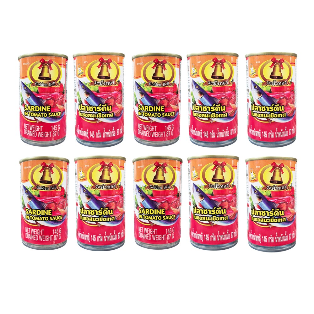 태국식품 골든벨 정어리 토마토소스 통조림 145g Golden Bell Sardines in tomato sauce 12,000원