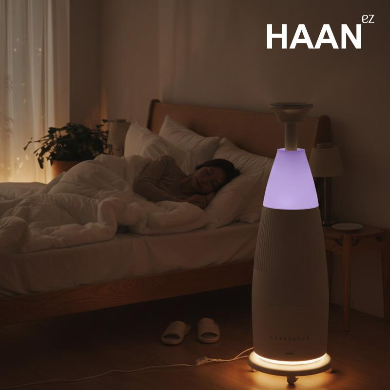 [짐승 용량 20L 끝판왕] 한경희 숨결 타워 공기청정 복합식 가습기 20L 초대용량 UV 가열 살균 통세척, 숨결화이트, HAAN-HD1200P 319,000원