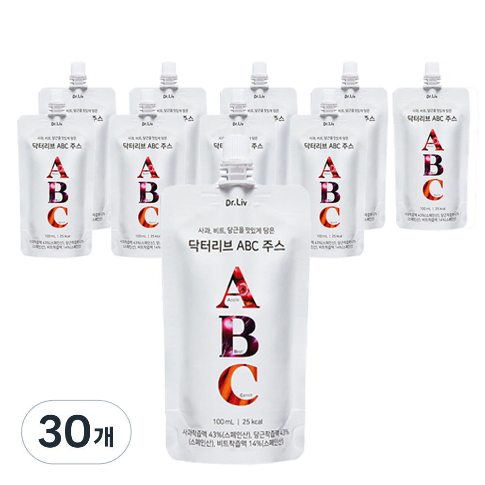 닥터리브 ABC 주스, 100ml, 30개 39,810원