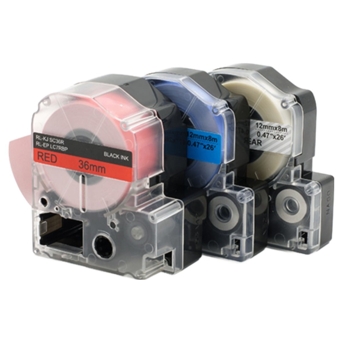 엡손 라벨기 호환 라벨 테이프 라벨지 6mm 9mm 12mm 18mm 24mm 36mm 라벨테이프, 1개, SD18R (빨강바탕/흰색문자) 8,990원