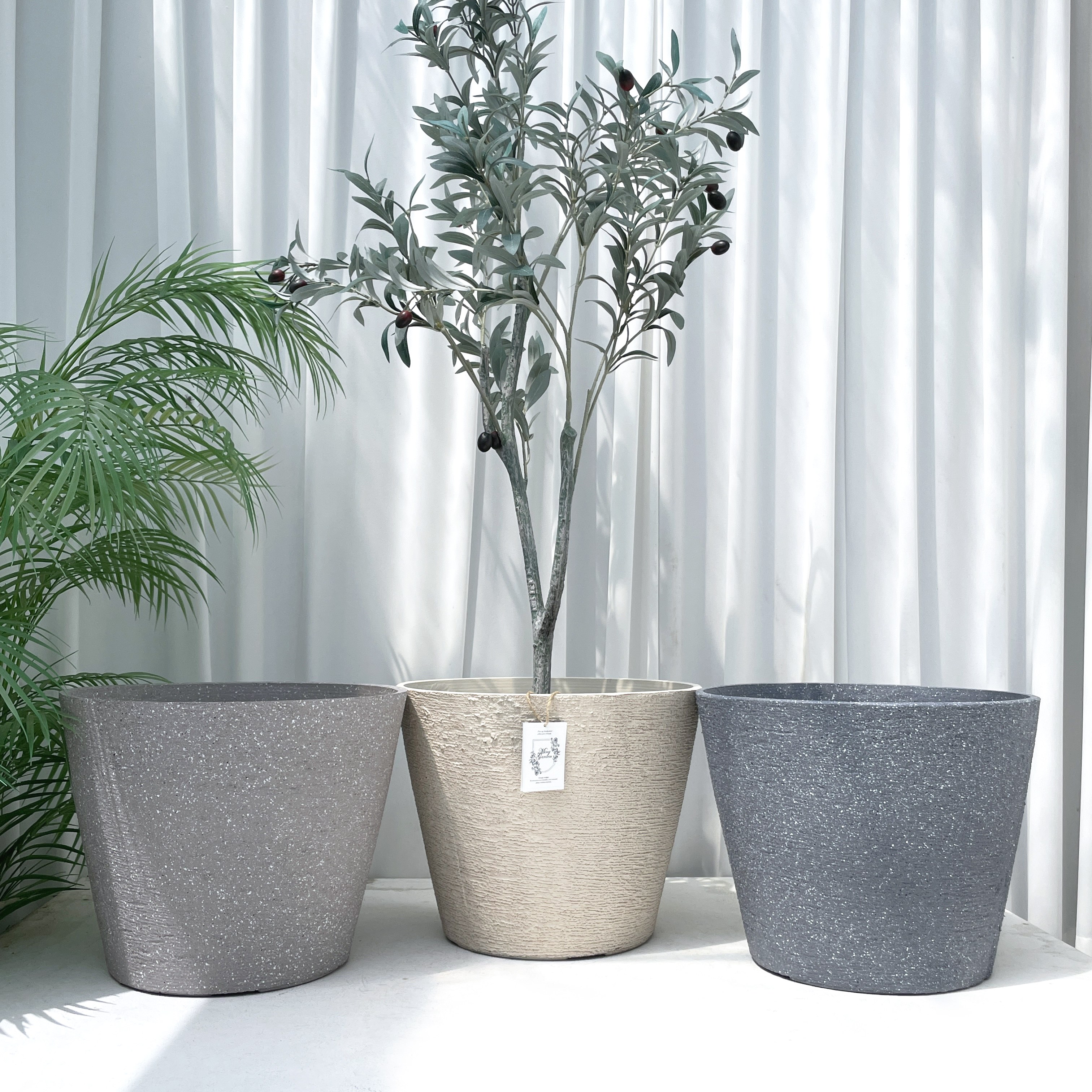 밍이네가든 프렌치 프로방스 플라스틱화분 빗살무늬 XL 30,000원