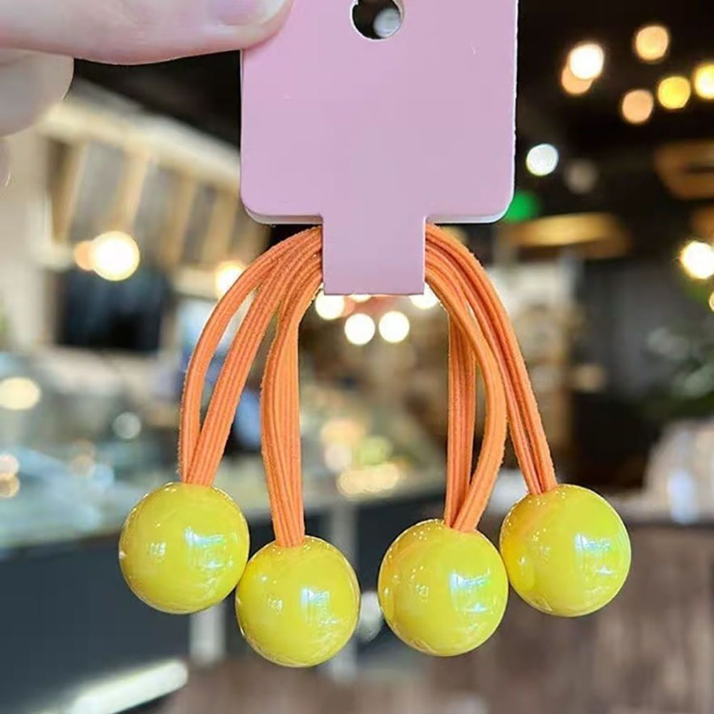 은꽃밴드 6컬러x2P [12개] 유아 긴 머리 방울 세트 고무줄 짱짱한 구슬 머리끈 1,990원