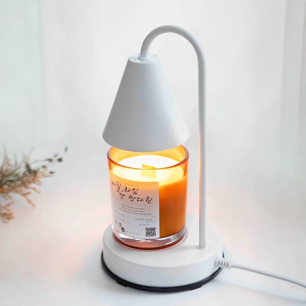 우드심지 소이캔들 190 g 루시 미니 캔들워머 세트 (국내산, 밝기조절) 34,900원