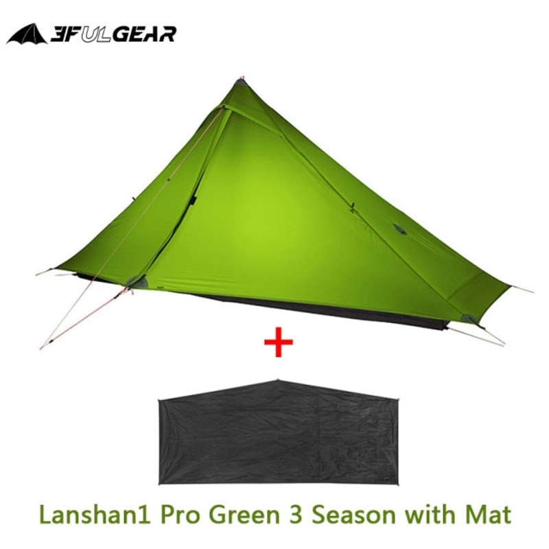 3F UL GEAR Lanshan 1 Pro 야외 텐트 1인 3-4계절 초경량 하이킹 캠핑 전문 20D Rodless 텐트 365,230원
