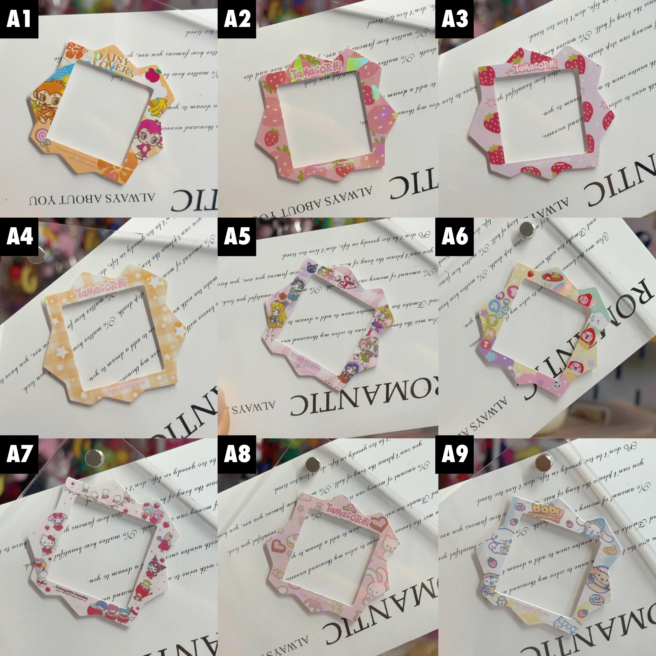 귀여운 타마고치 파라다이스 패널 스티커 장식 액세서리 반짝이는 패널 스티커 A-E 15,200원