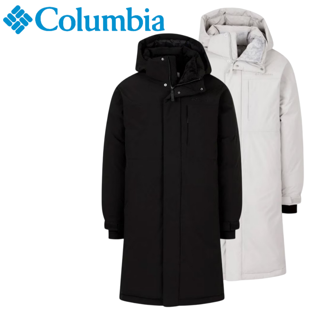 백화점정품 컬럼비아 남녀공용 구스다운 롱패딩 아웃도어 레귤러핏 보온성 경량 후드탈부착 일상 캠핑 여행 나들이 낚시 라이더 커플아우터 데일리룩 데이트룩 628,500원