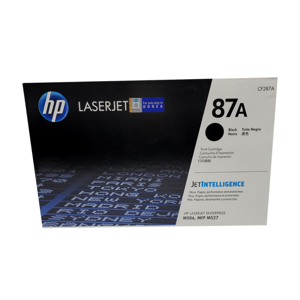 HP Laserjet Enterprise M501dn 정품토너 표준용량 검정 9000매 NO.87A 550,000원