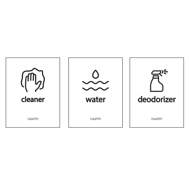 뉴앤룩 리필 공병 분무기 방수 라벨스티커 D타입 200원